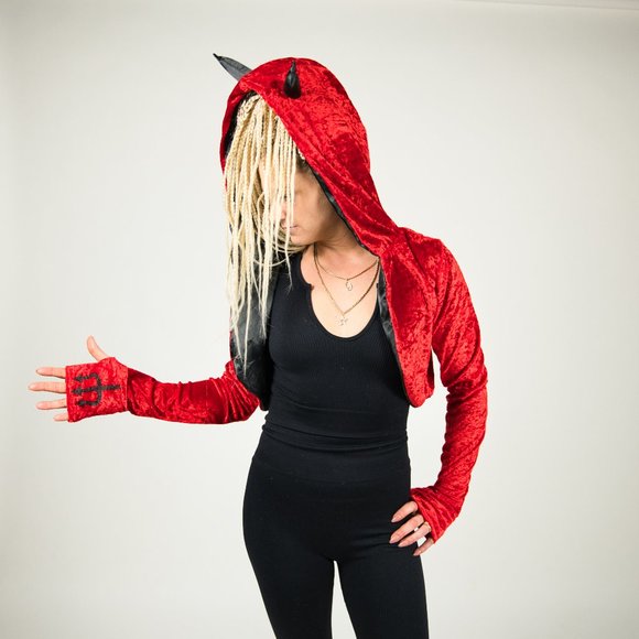 Black and Red Devil Bolero - Picture 3 of 9